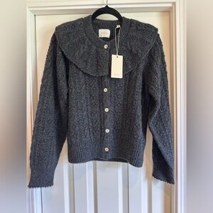 Doên Nerina Cable Knit Cardigan, size Medium: NWT!